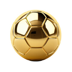 Golden soccer football  