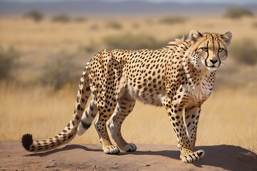 movement captured in this HD image. Whether the cheetah is running, resting, or in a playful pose,