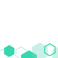 Abstract Hexagon Footer