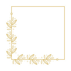 wedding flower frame element design