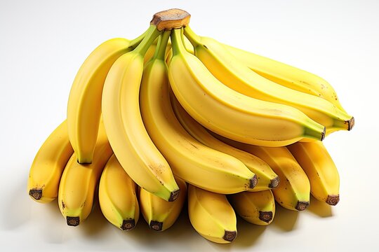 A vibrant bunch of ripe bananas.Generated with AI