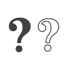 Set of question mark icon vector illustration.