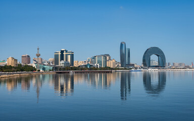 View of Baku Boulevard. Baku, Azerbaijan.