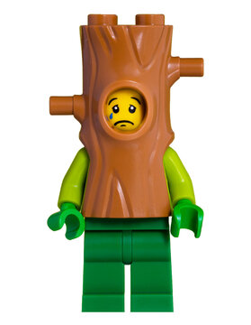 Dortmund - Deutschland 3. Oktober 2023 Lego Baumstamm der weint