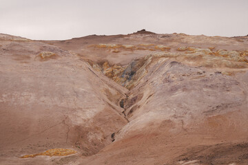 Fototapeta na wymiar Hverir mug valley in Iceland