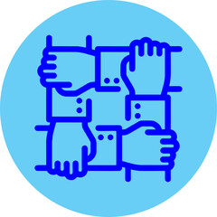 Animation illustration of cooperation