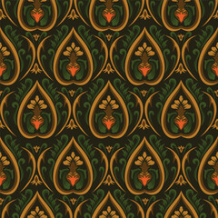 vector beautiful seamless floral pattern eps 10
