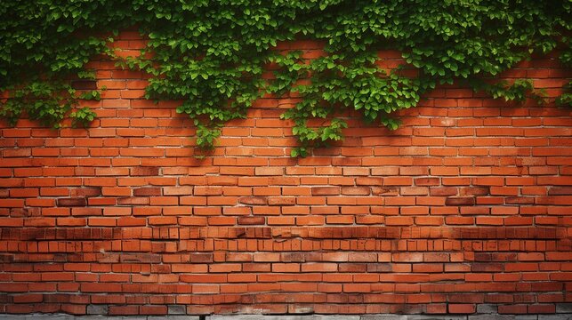 brick wall landscape in 3D style, colorful. Background image. AI generated