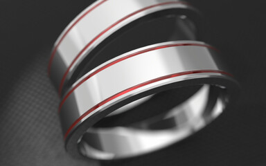 Simple and Luxurious wedding Ring Mockup Background. High-End Atmosphere 3D Rendering Ring for Mock ups. Custom ring Design.