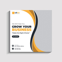 Digital Marketing Agency Social Media Post and Web Banner Template