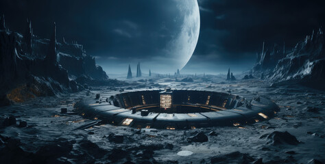 A secret base on the moon.