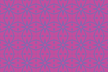 pink tile mosaic floral seamless pattern background wallpaper