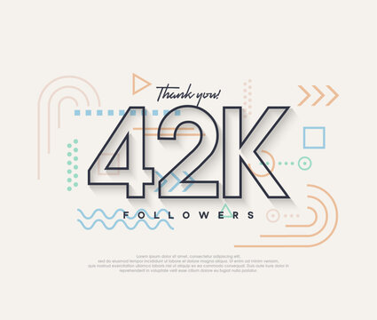 Line design, thank you very much to 42k followers.