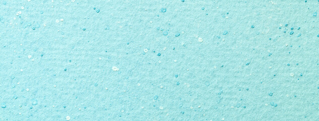 Abstract art background light blue and cerulean colors. Watercolor painting with turquoise gradient.