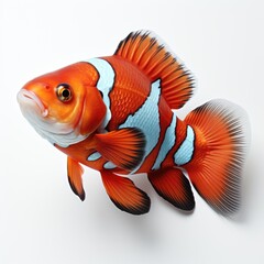 View Clownfishon A Completely White Background P 1, Isolated On White Background, High Quality Photo, Hd