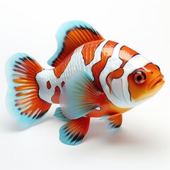 View Clownfishon A Completely White Background P B, Isolated On White Background, High Quality Photo, Hd