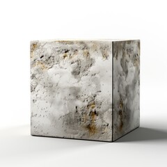 View Concrete Blockson A Completely White Backgr B, Isolated On White Background, High Quality Photo, Hd