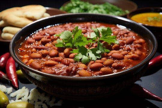 Kidney bean curry or rajma or rajmah, Indian food
