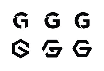 G logo icons design template elements collection of vector sign symbol