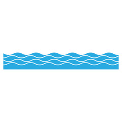 Waves icon vector. Wave illustration sign. ocean symbol. water logo. © Denys