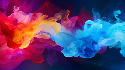 Colorful Abstract Wallpaper with Splash Waves and Modern Design