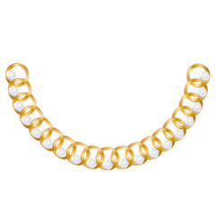 golden cnain jewelry shine necklace