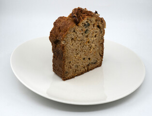 carrot cake on a white plate