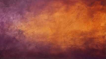 Dark orange and purple gradient abstract texture with vintage elegance and space for design - ideal for Halloween, Thanksgiving, or autumn themes.