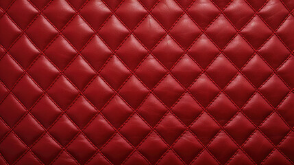 Red leather padded paper texture background