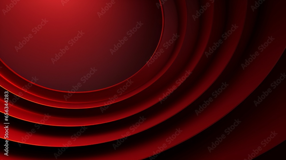 Poster dark red circular pattern with 3d lines and radio waves. elegant abstract design for love and sale b
