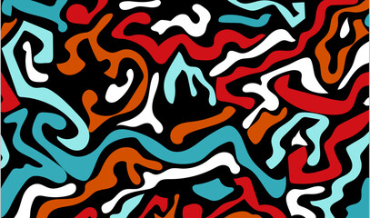 Graffiti seamless pattern background. Street art or urban art design.