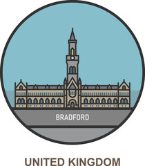 Obraz premium Bradford. Cities and towns in United Kingdom