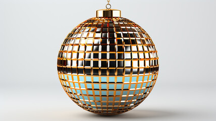 Obraz premium mirror disco ball isolated on the background, a musical object