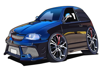 Attractive city cars and liked young ladies