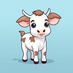 cute cow cartoon