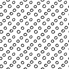 seamless pattern with hand drawn circle spots. Background for your design. Wrapping paper