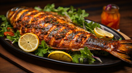 Juicy Grilled Fish Barbacue Sauce