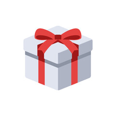立体的なプレゼントボックスのシンプルなベクターアイコンイラスト素材