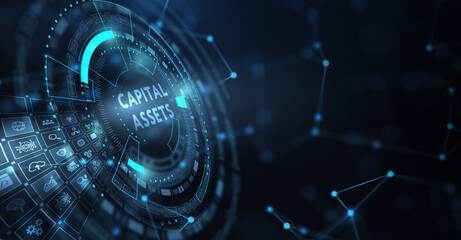 Business, Technology, Internet and network concept. Capital assets. - obrazy, fototapety, plakaty