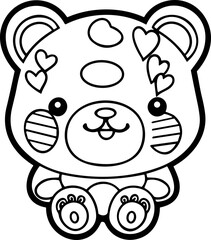Kawaii themed coloring pages-Whimsical Worlds Await