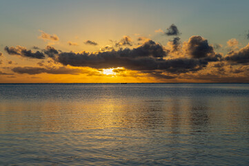 Sunset in the Blue Lagoon Beach