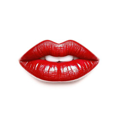 Obraz premium Woman Lips. Generative AI