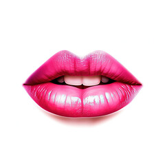 Obraz premium Woman Lips. Generative AI