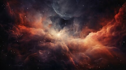 Fototapeta premium Space nebula: a colorful and mysterious cloud of dust and gas in the universe