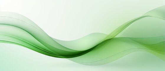 Green background with light green wide banner: a perfect setting for minimalist projects
