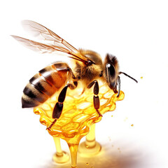 Bee on honey. Generative AI