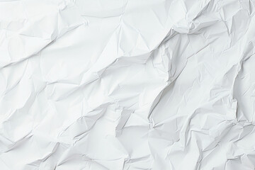 Obraz premium Texture of white crumpled paper. Generative AI