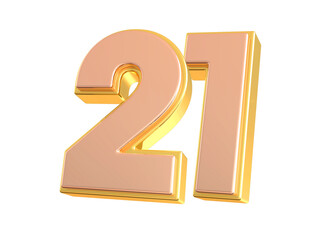 Gold Number 21