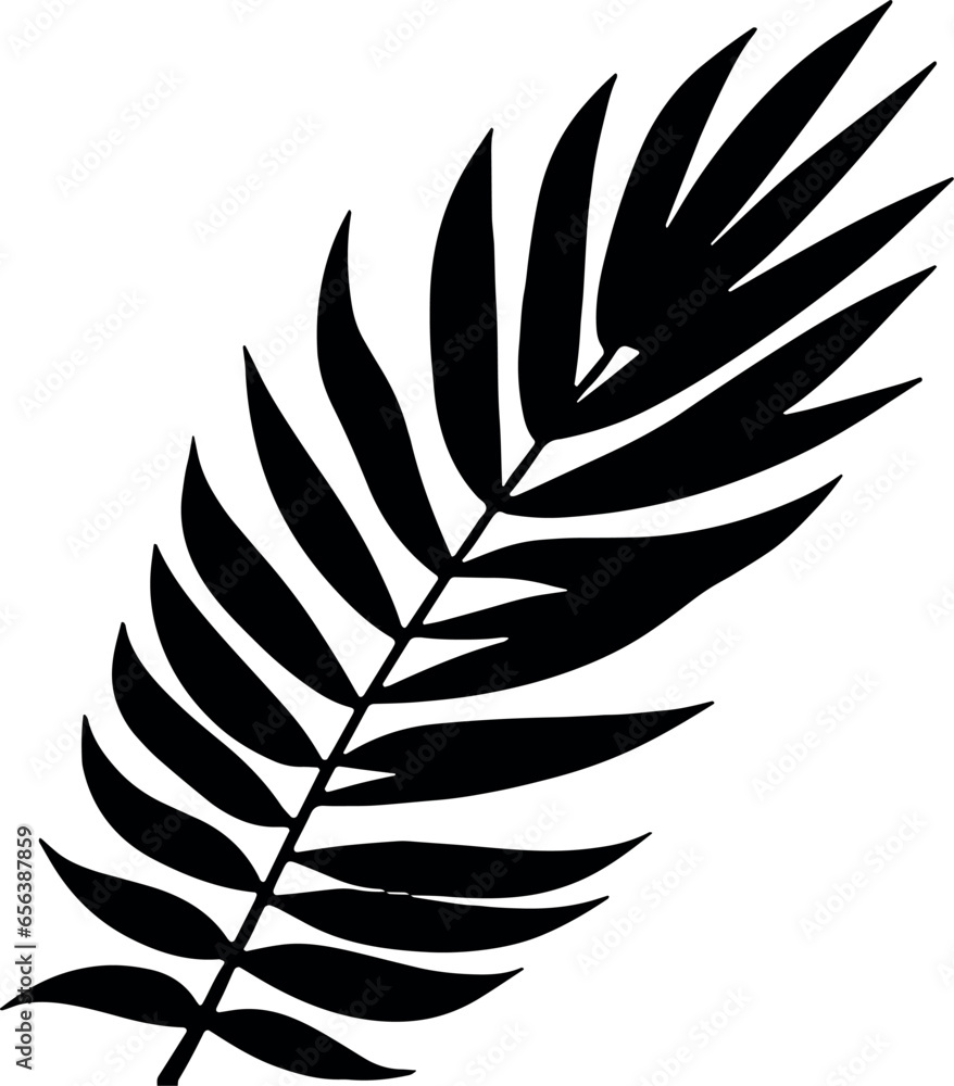 Poster tropical vibes immersed in palm leaf silhouettes. a mesmerizing, transparent vector image capturing 