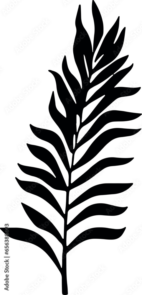 Aufkleber tropical vibes encapsulated in a striking image of palm leaves on a transparent background, showcasi